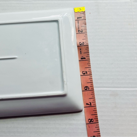 VINTAGE TEMIZ PORCELAIN RECTANGLE SERVING PLATTERS (PAIR) (HEAVY) (13 x 7) - Picture 7 of 7